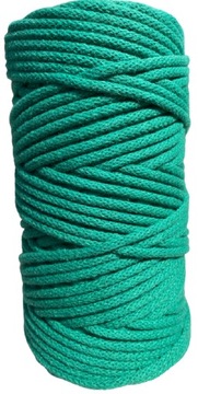 Нитка хлопковая для макраме, 3мм, 200м, мятная.