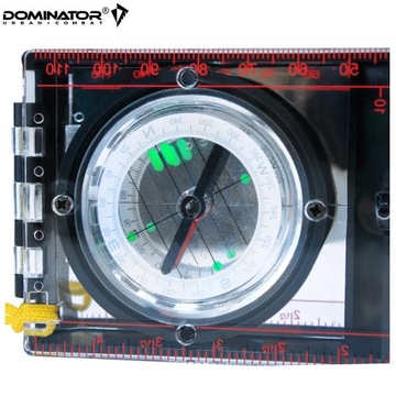 ТУРИСТИЧЕСКИЙ КОМПАС ДЛЯ КАРТЫ ДОМИНАТОРСКИЙ КОМПАС С ЗЕРКАЛОМ И ЛИНИЕЙ
