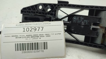 KLIKA DVEŘE ZADNÍ LEVÝ SKODA KAMIQ 2019 EU