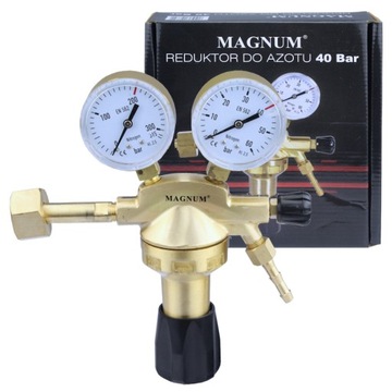 REDUKTOR CIŚNIENIA BUTLOWY AZOT 2 MANOMETRY 40 BAR MAGNUM