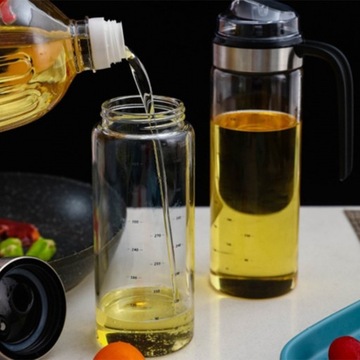BUTELKA SZKLANA DZBANEK Z DOZOWNIKIEM NA OLEJ OLIWĘ OCET DOZOWNIK OLIWY 500