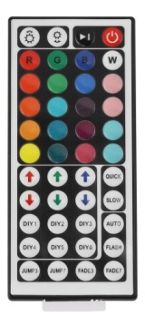 Пульт дистанционного управления для RGB светодиодных полос 6A 72W IR44 Инфракрасный контроллер 5-24V