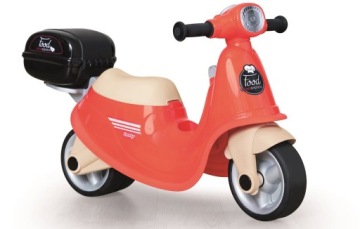Ретро-самокат SMOBY с багажником для доставщика еды