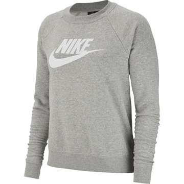 ND05_B12299-M BV4112 063 Bluza damska Nike Essentials Crew FLC HBR szara