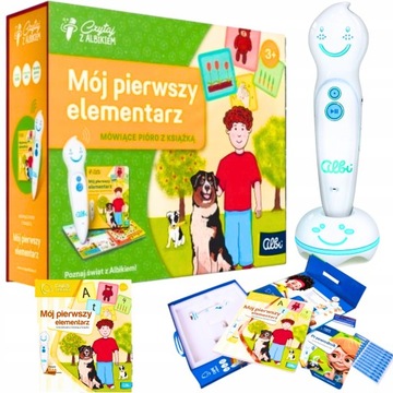 CZYTAJ Z ALBIKIEM ALBIM ALBI MÓJ PIERWSZY ELEMENTARZ PREZENT PIÓRO i GRATIS