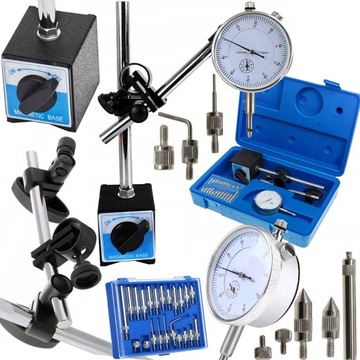 CZUJNIK ZEGAROWY STATYW MAGNETYCZNY 0-10 KOŃCÓWKI