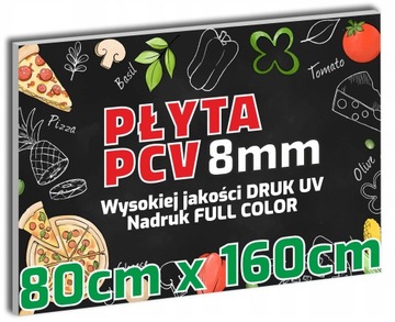 TABLICA reklamowa 8mm SZYLD reklamowy PCV 80x160cm