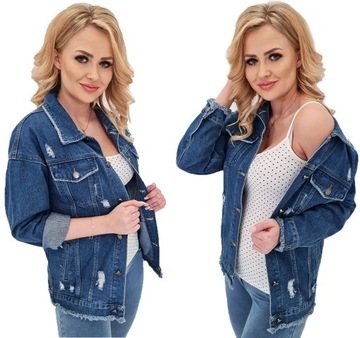 ДЖИНСОВАЯ КУРТКА ЖЕНСКАЯ KATANA OVERSIZE, 2 ЦВЕТА, L