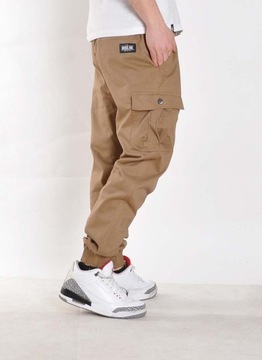 Spodnie XXL Bossline Cargo Jogger joggery karmel