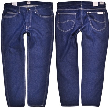 LEE spodnie TAPERED regular DARK BLUE jeans RIDER WORKER _ W32 L32
