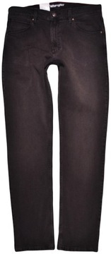 WRANGLER spodnie STRAIGHT dark GRAY jeans REGULAR _ W36 L32