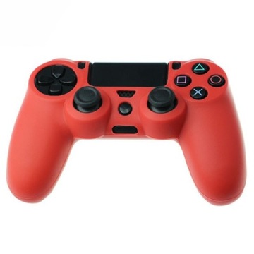 SILIKONOWE ETUI PADA PS4 DUALSHOCK CZERWONY