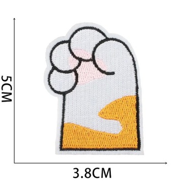 НАБОР НАШИВОК С ТЕРМОВЫШИВКОЙ «КОШАЧЬИ ЛАПКИ» ИЗ 12 ШТ.