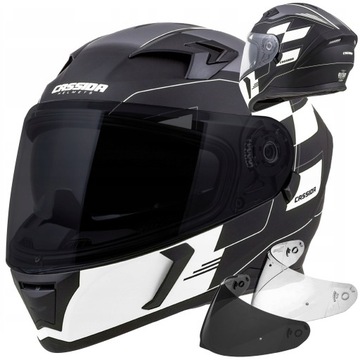 +CZARNA SZYBA KASK MOTOCYKLOWY CASSIDA 3.0 NEW XS