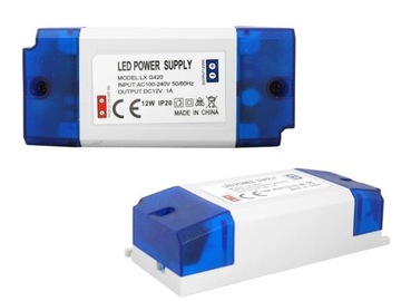 ZASILACZ MONTAŻOWY DO TAŚM LED 12V - 1A / 12W