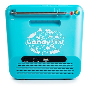 Мини-портативный телевизор 7 дюймов DVB-T2 DAB+ FM H.