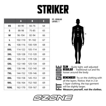 Мотоциклетная куртка Ozone Striker, размер XL, черная