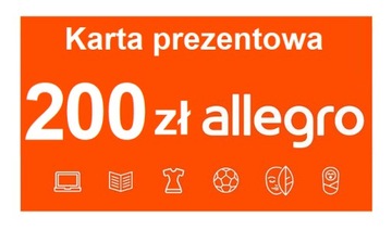 Allegro 200 zł Karta podarunkowa, Kupon