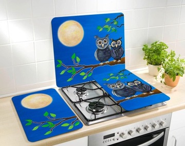 SZKŁO OCHRONNE NA PŁYTĘ INDUKCYJNĄ SOWY x2 szt