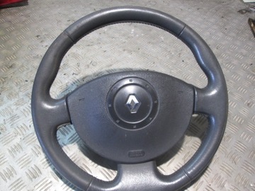 KIEROWNICA + PODUSZKA AIRBAG SKÓRZANA SKÓRA RENAULT MEGANE II