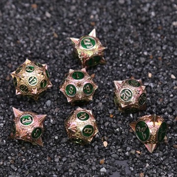 НАБОР ИЗ 7 МЕТАЛЛИЧЕСКИХ КУБИКОВ ДЛЯ РПГ GOEDENDAG