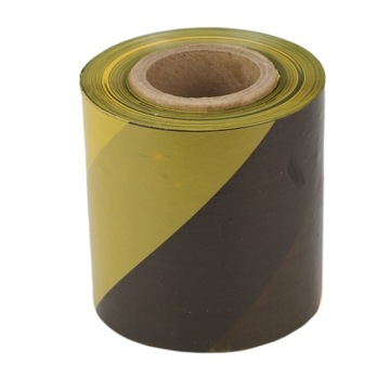 ПРЕДУПРЕЖДАЮЩАЯ ЛЕНТА ЖЕЛТАЯ ЧЕРНАЯ 100м