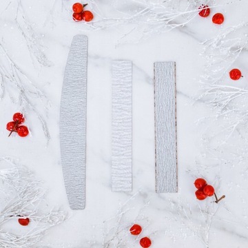 STALEKS 50x сменные кончики, прямая пилочка для ногтей Papmam 180 240