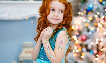 ТАТУ ДЛЯ ДЕТЕЙ ЖИВОТНЫЕ ЛАМА ВРЕМЕННЫЕ ТАТУ СВЕТЯЩИЕСЯ В ТЕМНОТЕ