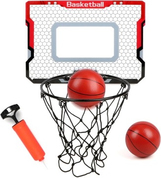 Jacootoys mini obręcz do koszykówki z 2 piłkami 40x30 cm kosz do koszykówki