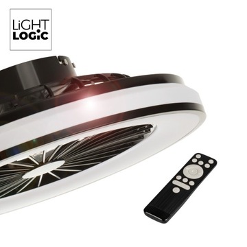 Светодиодный потолочный светильник с вентилятором LL ILOP LED CCT с дистанционным управлением, 6800 лм, потолочный вентилятор, 48 Вт