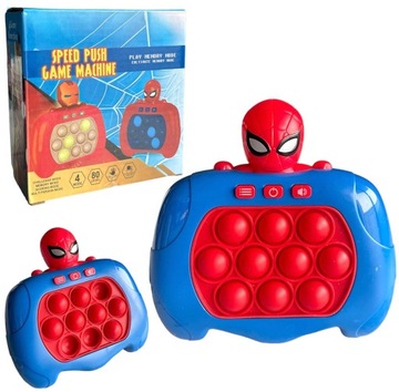 POP IT GRA ZRĘCZNOŚCIOWA ANTYSTRESOWA ELEKTRONICZNA SPIDERMAN