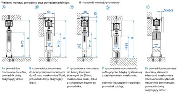 ГЕРКУЛЕС 220см - Переходные раздвижные двери 60кг