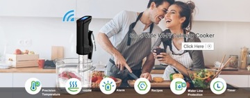Вакуумная вилка ЕС, управление Sous-Vide WI-FI