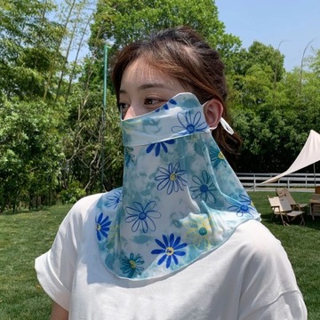 Sun Protective Scarf Neck Ice Silk Bandana Headband Shawl Head Wraps Women