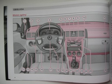 SKODA OCTAVIA I 2000-2004 Руководство пользователя на польском языке в кейсе SKODA