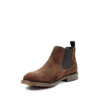 Męskie botki brązowe Bugatti