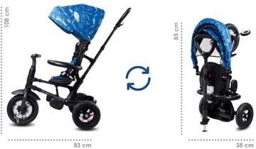 Трехколесный велосипед Qplay Rito с надувными колесами