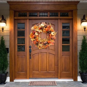 Осенний венок на входную дверь Осень