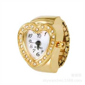 Creative anillos Finger Ring Watch Punk Mini