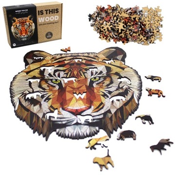 PUZZLE DREWNIANE TYGRYS 200 el. A3 na prezent