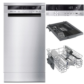 Zmywarka Grundig GSF 40930 X 45 cm 10kpl 8,9 l 9 programów 3 kosz A+++ INOX