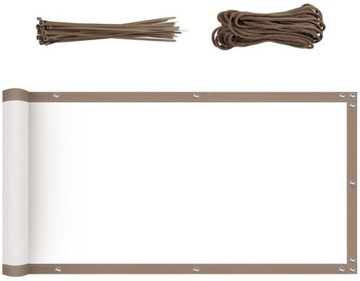 OSŁONA MATA NA BALKON TARAS PŁOT BALKONOWA 90 X 500 CM UV 160G/M2 SEKEY