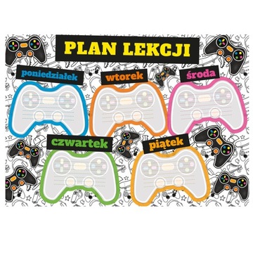 Plan lekcji + tabliczka mnożenia Pady PLAN LEKCJI DLA DZIECKA ORGANIZACYJNY