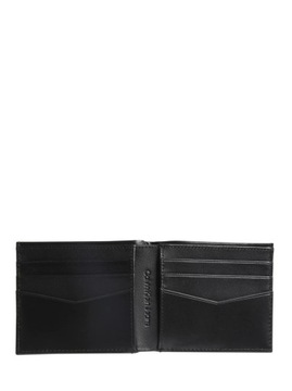 CALVIN KLEIN LEATHER WALLET - PORTFEL CZARNY MĘSKI