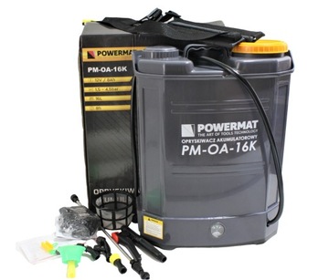 ЭЛЕКТРИЧЕСКИЙ ОПРЫСКИВАТЕЛЬ НА АККУМУЛЯТОРЕ 16 Л РЮКЗАК POWERMAT НАБОР ИЗ 4 НАСОСОК