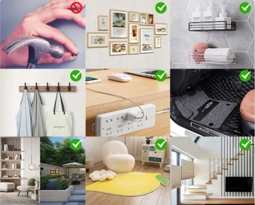 DWUSTRONNA TAŚMA MONTAŻOWA WIELOKROTNEGO UŻYTKU NANO HEAVY 2m x 2cm x 1mm