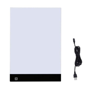 Biała tablica do kopiowania LED w formacie A4 z kablem USB do łatwego