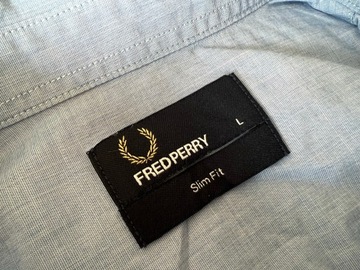 Koszula Fred Perry Slim fit L / błękit / 3185n