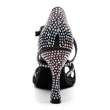 ТАНЦЕВАЛЬНАЯ ТУФЛИ ДЛЯ ДЕВОЧЕК С ЦИРКОНИЯМИ 7,5 СМ 35