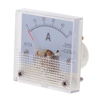 Amperomierz DC Panel miernika analogowego Miernik prądu Prąd Mechaniczny 50A (75mV)